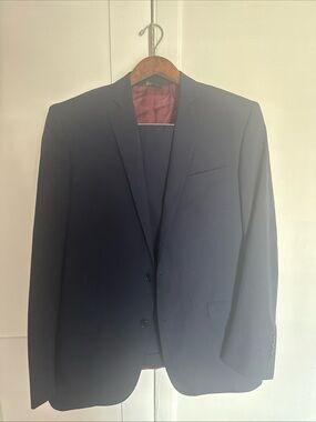 Brooks Brothers Navy 42L 36/32 Two-Button Suit